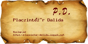 Placzintár Dalida névjegykártya